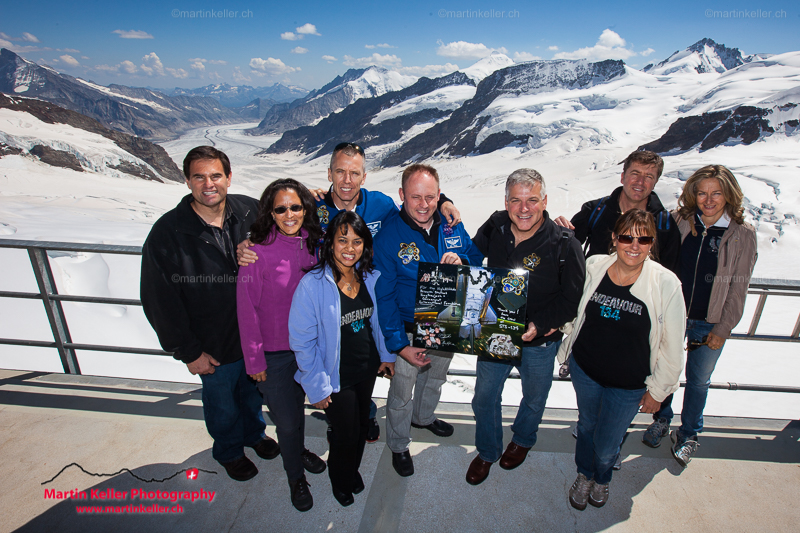 Besuch der NASA STS-134 Astronauten auf Jungfraujoch