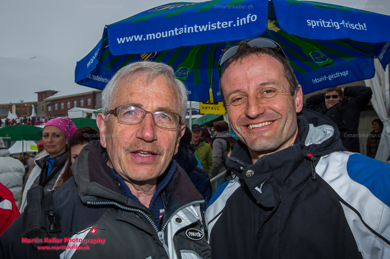 Walter Dietrich, Regierungsstatthalter des Amts Interlaken, Christoph Seiler, Mitglied Geschäftsleitung Jungfraubahnen und OK-Präsident Jungfraumarathon